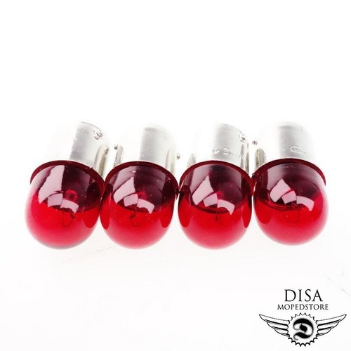 12v rücklicht birne rot - 4x,